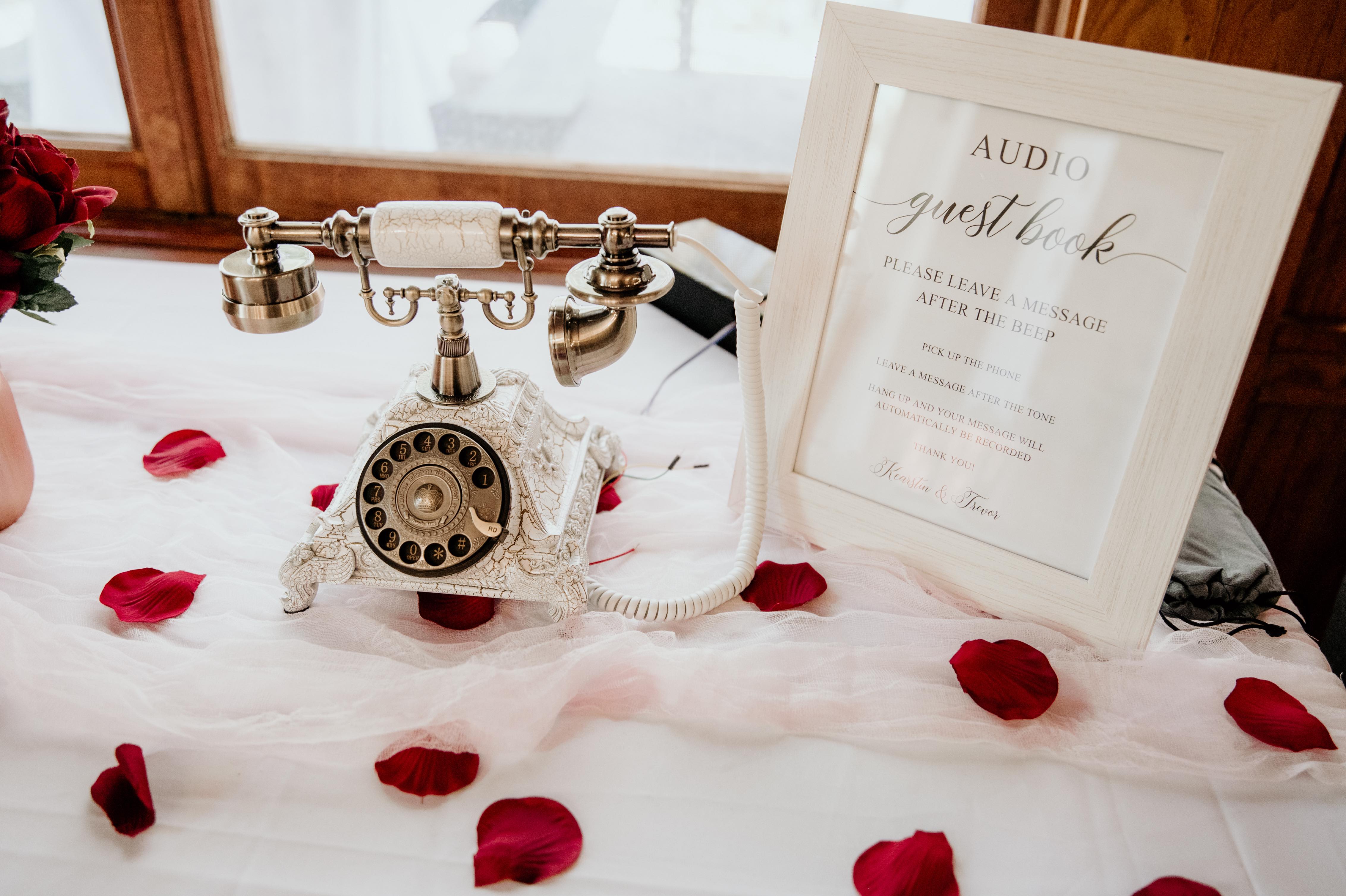 Completed Wedding Phone on Display